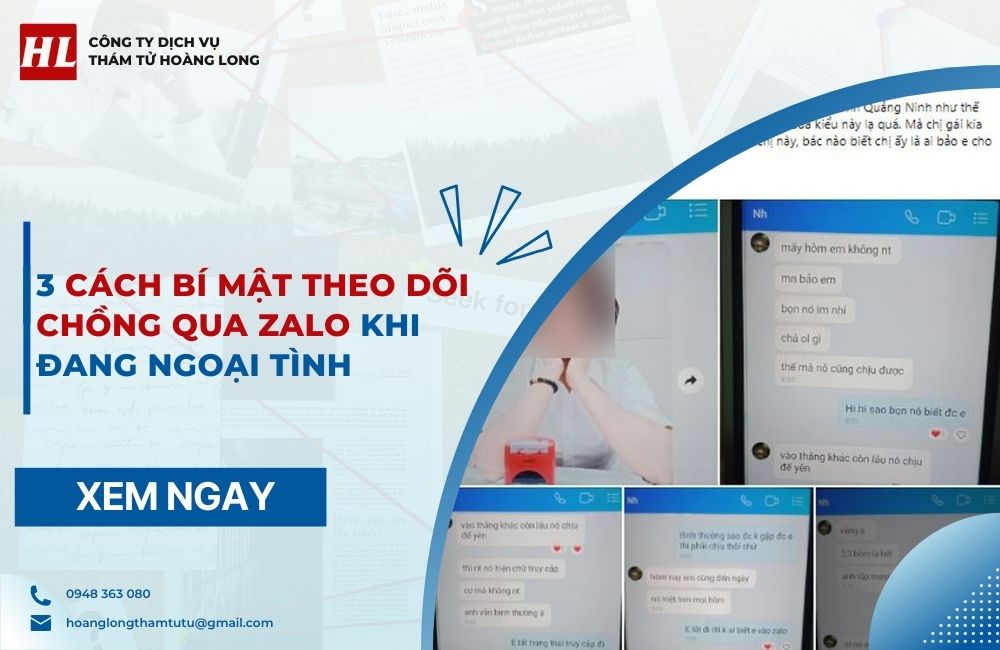 cách theo dõi chồng qua Zalo