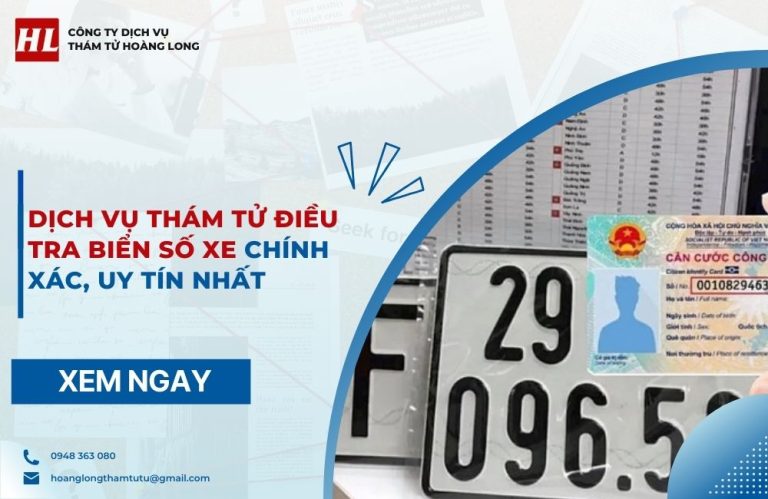thám tử điều tra biển số xe