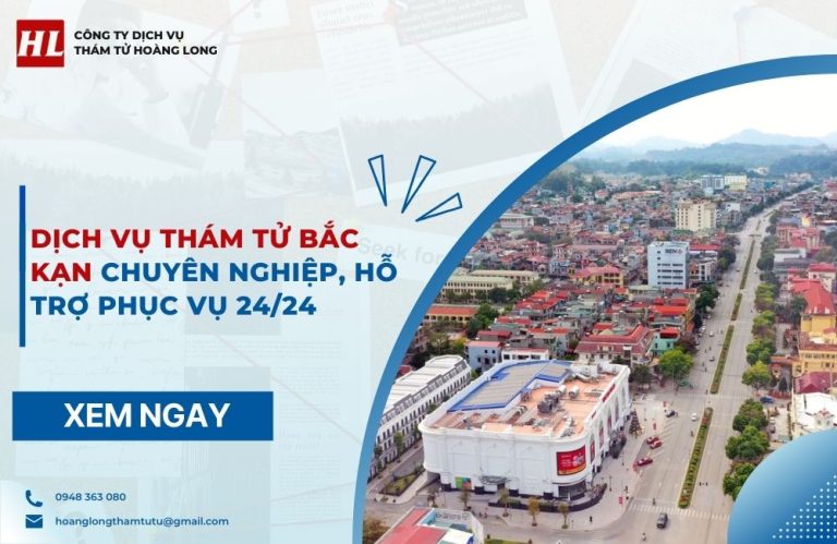 dịch vụ thám tử Bắc Kạn