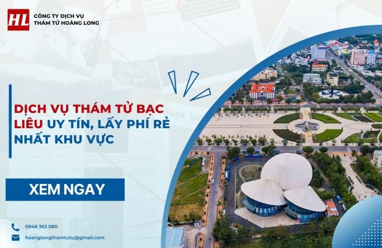 dịch vụ thám tử Bạc Liêu