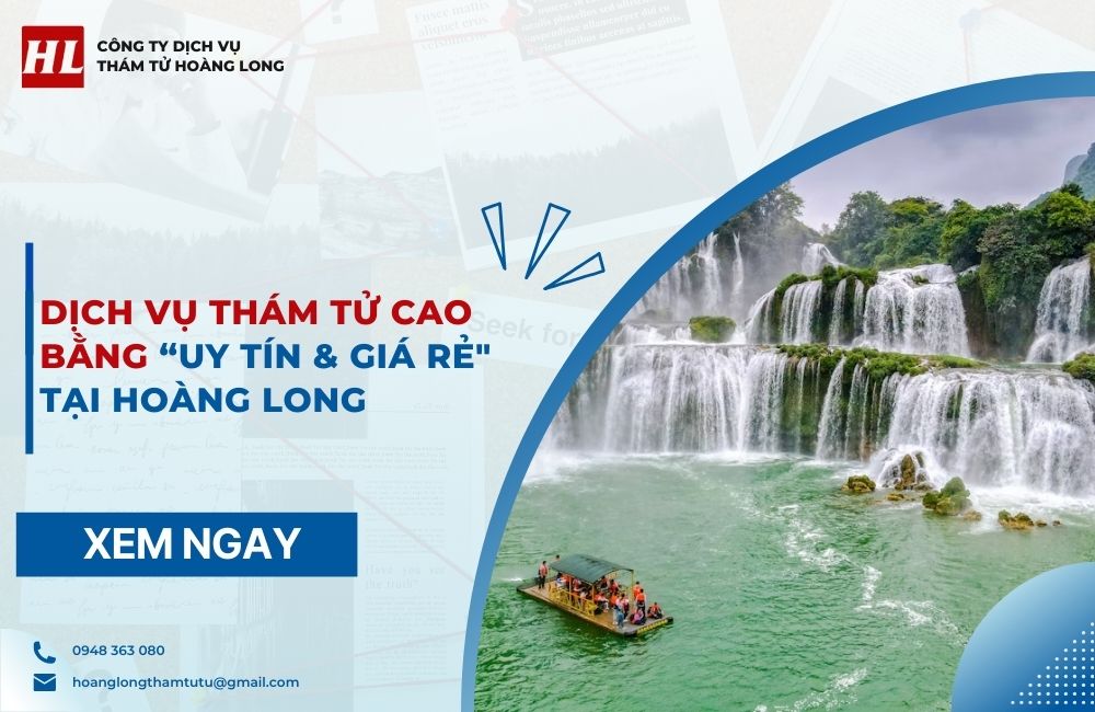 dịch vụ thám tử Cao Bằng