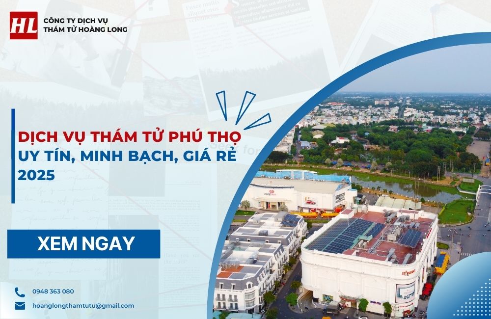 Dịch vụ thám tử Phú Thọ