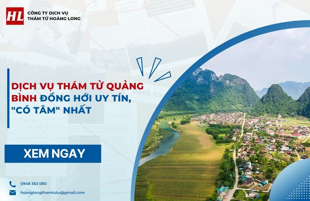 Dịch vụ thám tử Quảng Bình