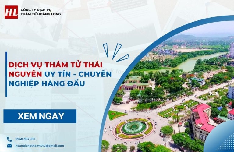 dịch vụ thám tử thái nguyên