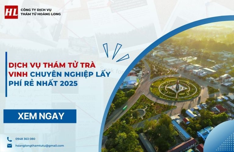 Dịch vụ thám tử Trà Vinh