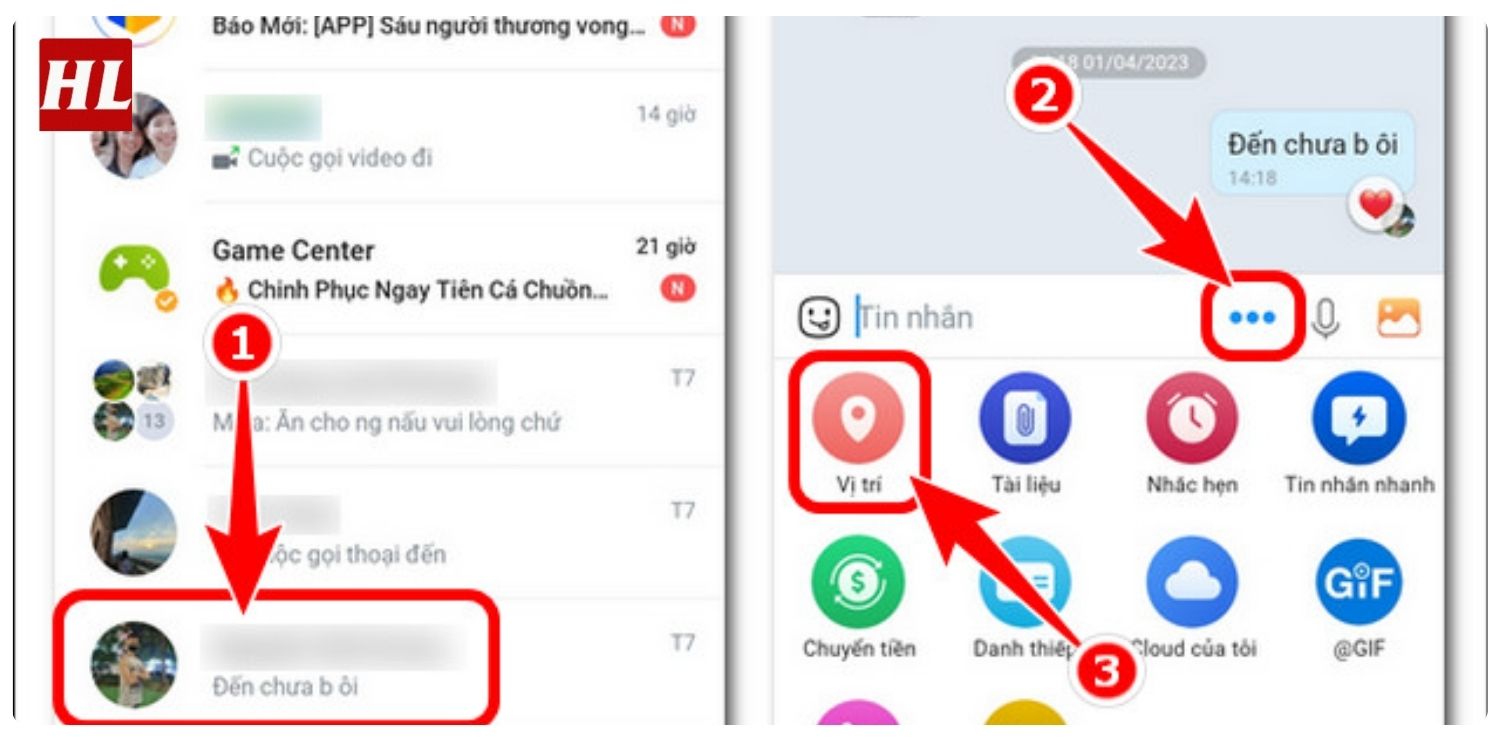 Cách định vị điện thoại qua Zalo miễn phí theo dõi vợ/chồng