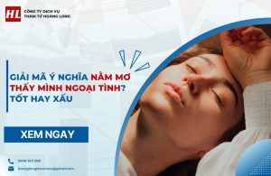 nằm mơ thấy mình ngoại tình
