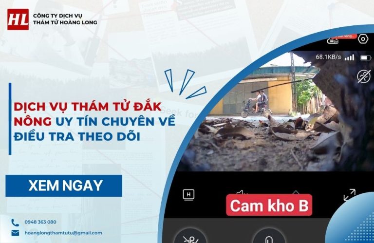 dịch vụ thám tử Đắk Nông