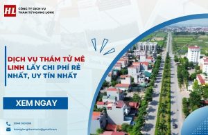 dịch vụ thám tử Huyện Mê Linh