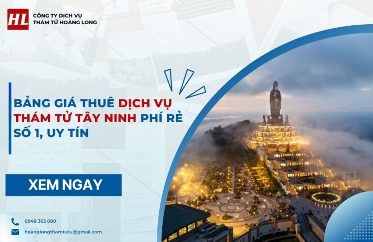 dịch vụ thám tử Tây Ninh