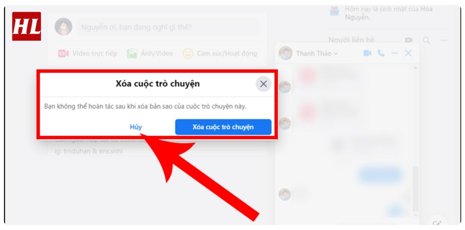 Cách khôi phục tin nhắn Messenger
