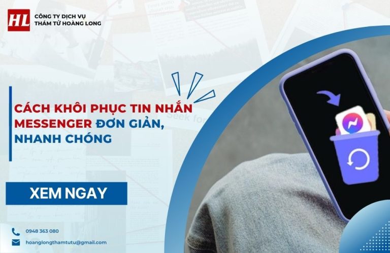 Cách khôi phục tin nhắn Messenger