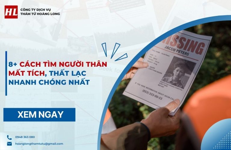 cách tìm người thân mất tích