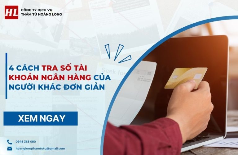 tra số tài khoản ngân hàng của người khác