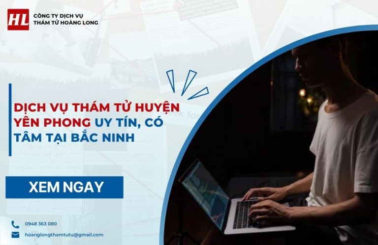 dịch vụ thám tử Huyện Yên Phong
