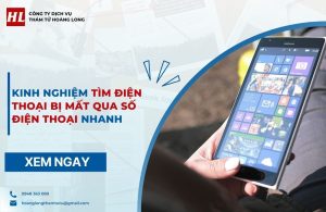 tìm điện thoại bị mất qua số điện thoại