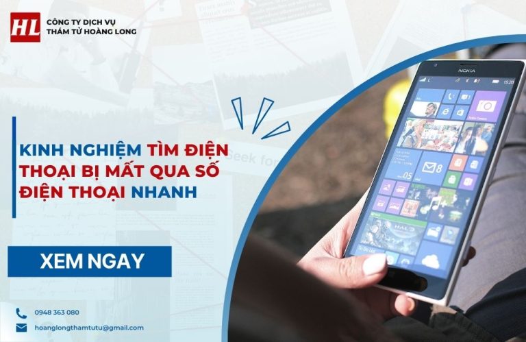 tìm điện thoại bị mất qua số điện thoại