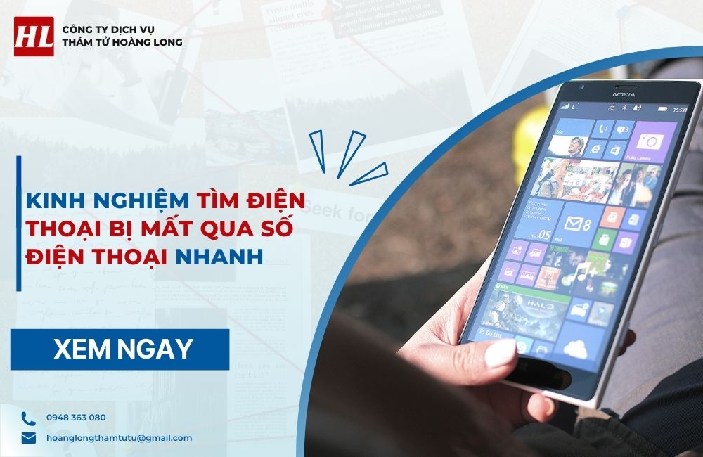 tìm điện thoại bị mất qua số điện thoại
