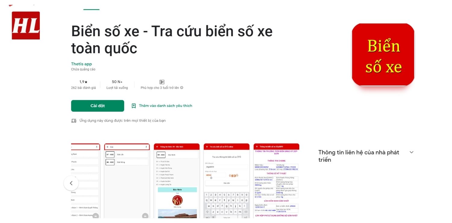 Hướng dẫn xác minh thông tin xe từ biển số online