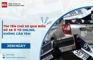 tìm tên chủ xe qua biển số xe ô tô