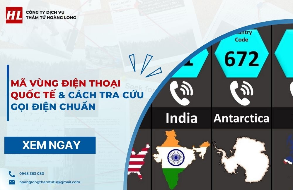 mã vùng điện thoại quốc tế