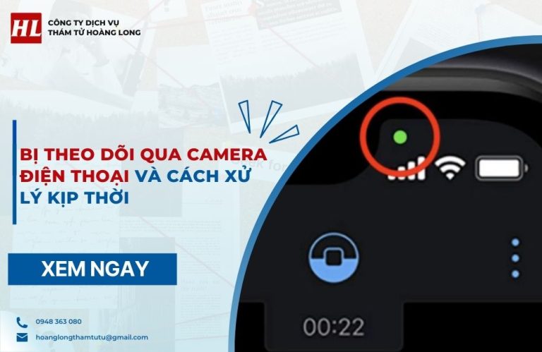 Bị theo dõi qua camera điện thoại