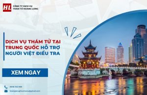 dịch vụ thám tử tại Trung Quốc