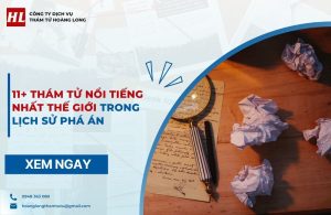 thám tử nổi tiếng nhất thế giới