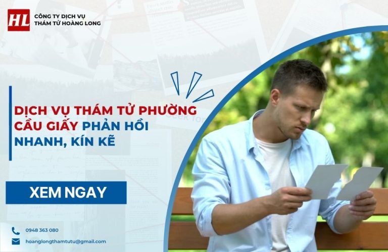 dịch vụ thám tử Phường Cầu Giấy