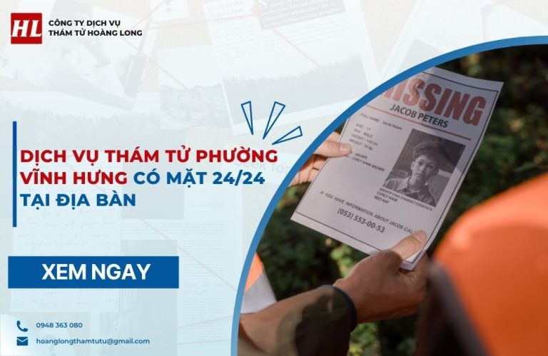 dịch vụ thám tử Phường Vĩnh Hưng