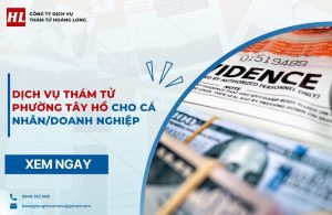 dịch vụ thám tử Phường Tây Hồ