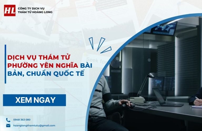 dịch vụ thám tử Phường Yên Nghĩa