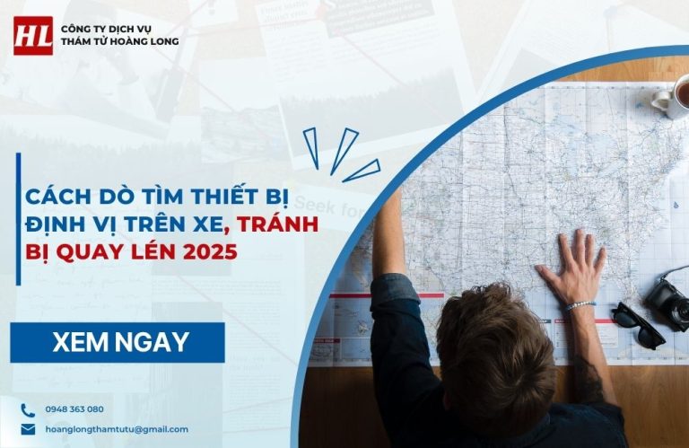 cách dò tìm thiết bị định vị trên xe