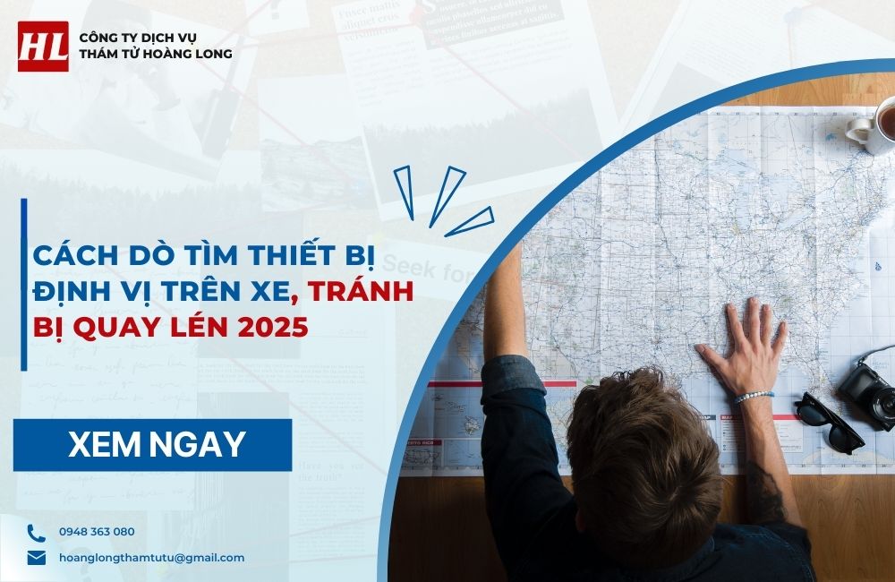 cách dò tìm thiết bị định vị trên xe