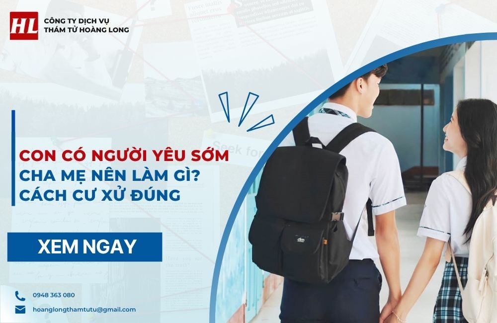 Con có người yêu sớm