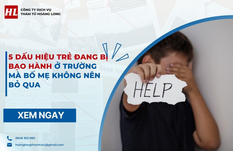 Dấu hiệu trẻ đang bị bạo hành ở trường