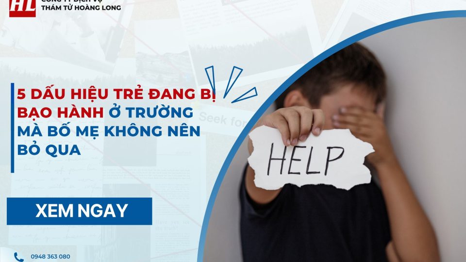 Dấu hiệu trẻ đang bị bạo hành ở trường