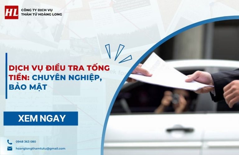 dịch vụ điều tra tống tiền