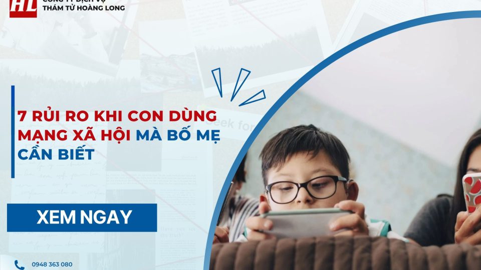 Rủi ro khi con dùng mạng xã hội