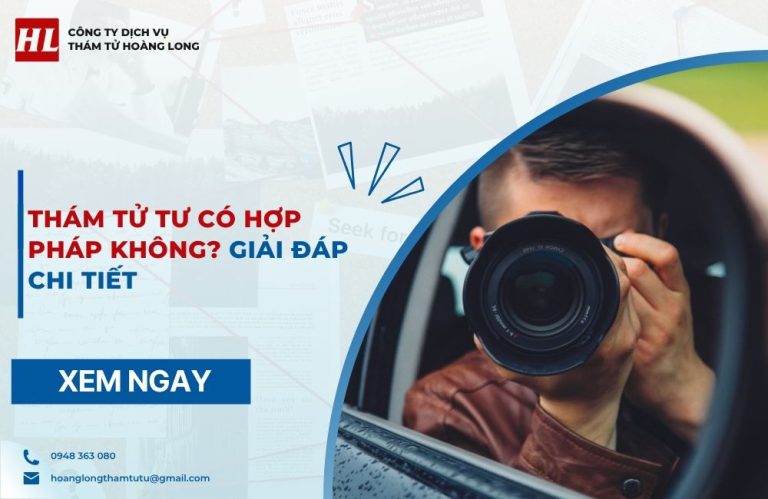 Thám tử tư có hợp pháp không