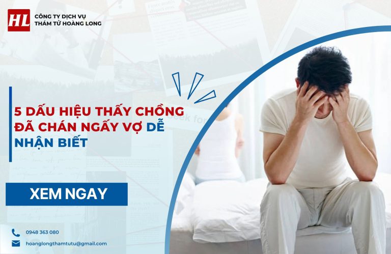 dấu hiệu thấy chồng đã chán ngấy vợ