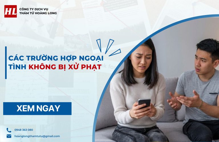 các trường hợp ngoại tình không bị xử phạt