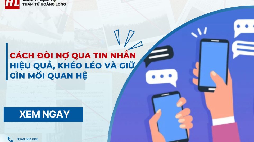 Cách đòi nợ qua tin nhắn