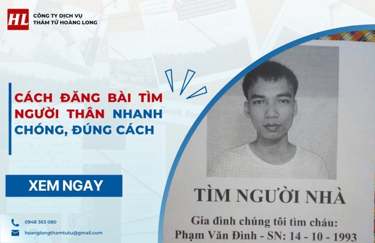 cách đăng bài tìm người thân