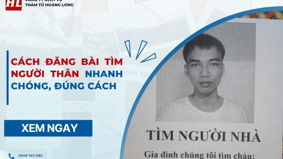cách đăng bài tìm người thân