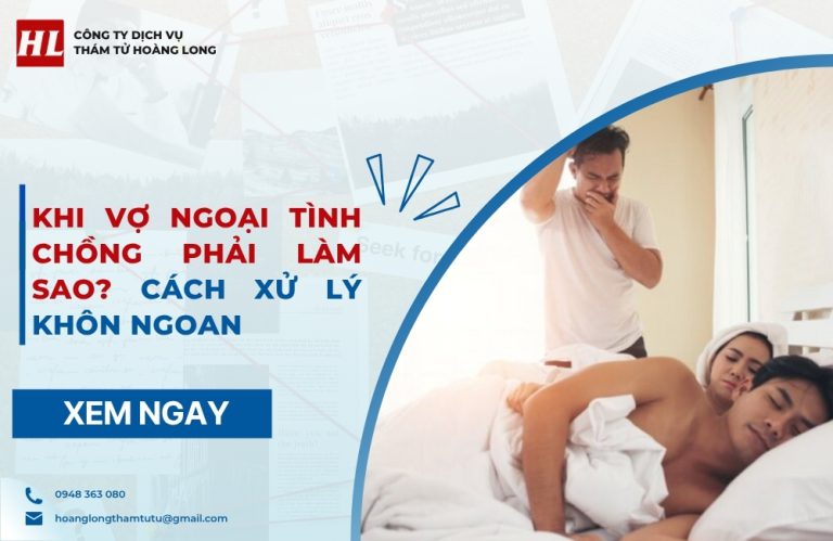 Khi vợ ngoại tình chồng phải làm sao