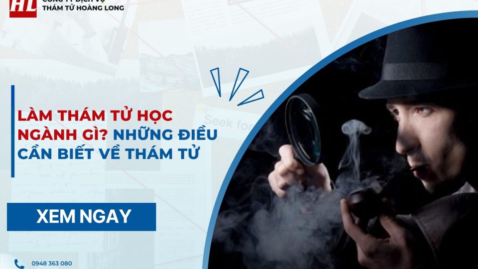 Làm thám tử học ngành gì