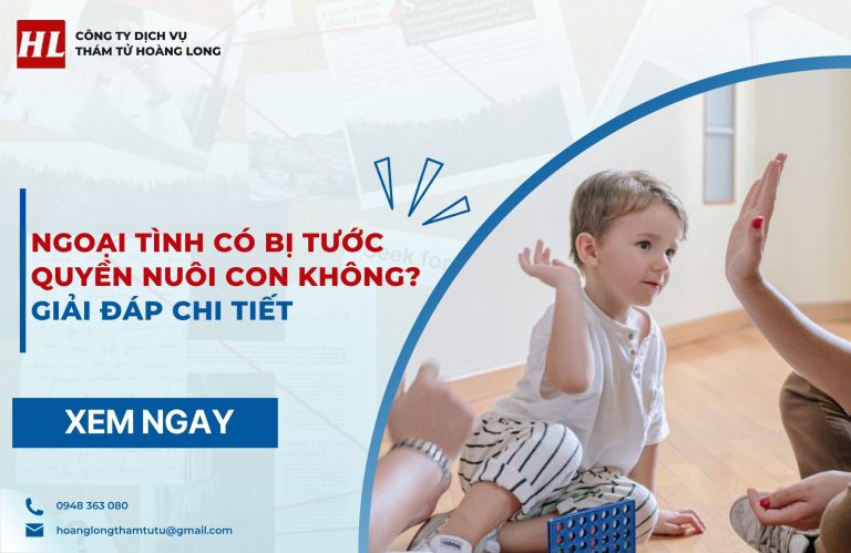ngoại tình có bị tước quyền nuôi con