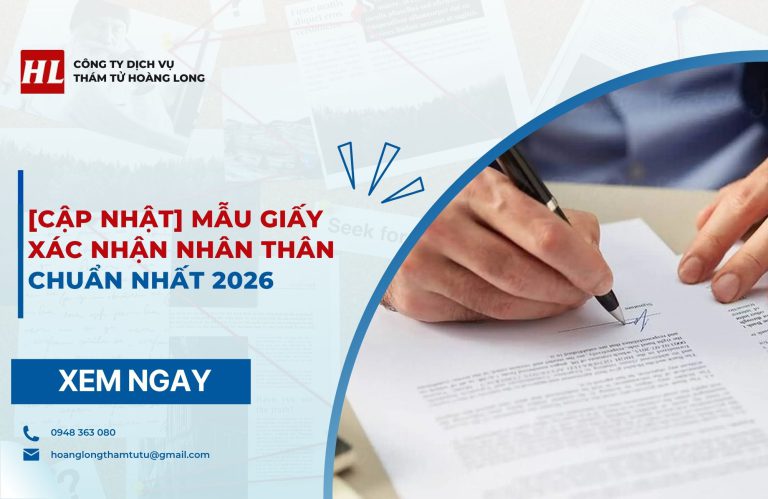 Giấy xác nhận nhân thân
